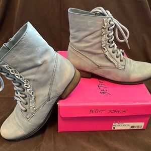 Vintage Betsey Johnson ankle boots.
